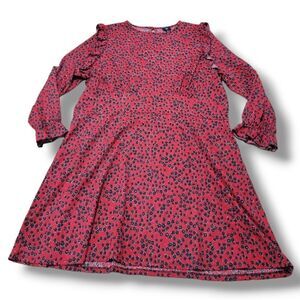 River Island Dress Size 22 US 26Uk 52EUR A-Line Dress Long Sleeve Floral New NWT